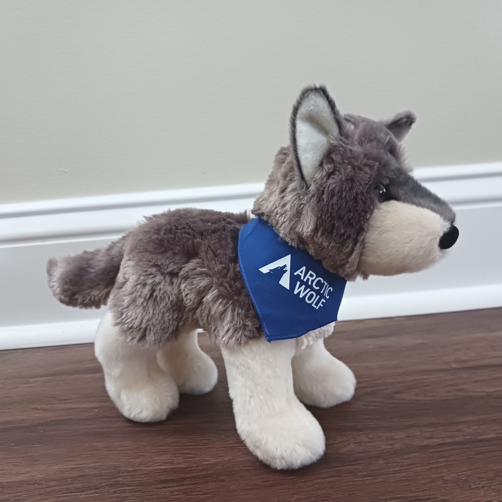 Douglas Cuddle Toys Arctic Wolf Plush Grey White Stuffed Animal 4036 - 7"